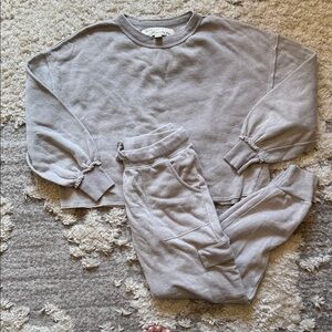 Vintage Havana Light Taupe Cropped Sweatshirt